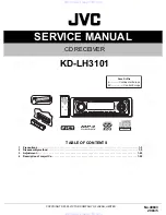 Предварительный просмотр 1 страницы JVC KD-LH3101 Service Manual