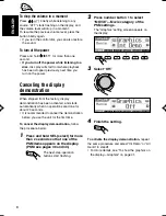 Предварительный просмотр 8 страницы JVC KD-LH3105 Instructions Manual