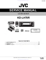 Предварительный просмотр 1 страницы JVC KD-LH70R Service Manual