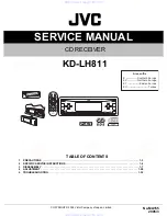 JVC KD-LH811 Service Manual предпросмотр