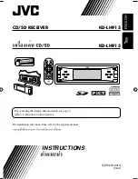 Предварительный просмотр 1 страницы JVC KD-LH915 Instructions Manual