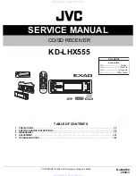 JVC KD-LHX555 Service Manual preview