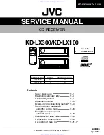 JVC KD-LX100 Service Manual preview