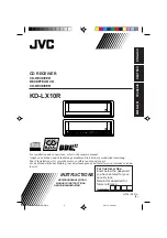 JVC KD-LX10R Instructions Manual предпросмотр