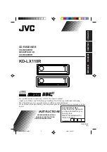 JVC KD-LX110R Instructions Manual предпросмотр