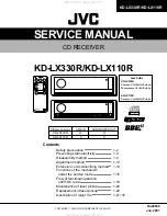 JVC KD-LX110R Service Manual preview