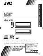 JVC KD-LX3R Instructions Manual предпросмотр