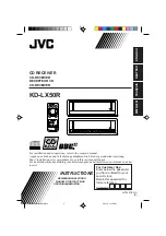 Предварительный просмотр 1 страницы JVC KD-LX50R Instructions Manual