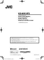 JVC KD-MR1BTS Instruction Manual предпросмотр