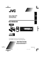 Предварительный просмотр 1 страницы JVC KD-MX3000 Instructions Manual