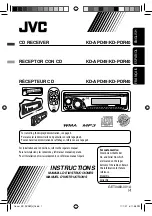 Предварительный просмотр 1 страницы JVC KD PDR40 - Radio / CD Instructions Manual