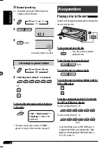 Предварительный просмотр 8 страницы JVC KD PDR50 - Radio / CD Instructions Manual