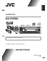 JVC KD-PDR61 Instructions Manual предпросмотр