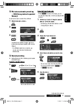 Предварительный просмотр 9 страницы JVC KD PDR80 - Radio / CD Instructions Manual