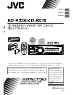 JVC KD-R320 Instructions Manual предпросмотр