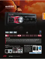 Предварительный просмотр 1 страницы JVC KD-R320 Specifications