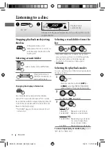 Предварительный просмотр 8 страницы JVC KD-R321 Instruction Manual