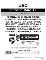 JVC KD-R400J Service Manual preview