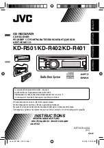 JVC KD-R401 Instructions Manual предпросмотр