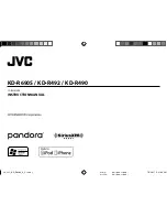 JVC KD-R490 Instruction Manual предпросмотр