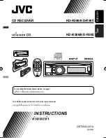 Предварительный просмотр 1 страницы JVC KD-R505 Instructions Manual