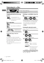 Preview for 8 page of JVC KD-R53 Instructions For Use Manual