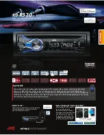 JVC KD-R530 Specification Sheet preview