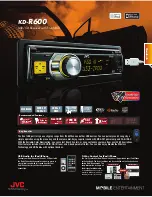 JVC KD-R600 Brochure предпросмотр