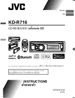 JVC KD-R716 Instructions Manual предпросмотр