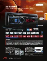 JVC KD-R820BT Brochure & Specs предпросмотр