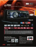 JVC KD-R900 Specification Sheet предпросмотр