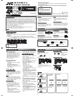 Предварительный просмотр 1 страницы JVC KD-S13 Instructions