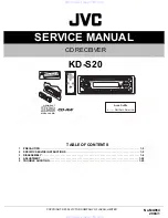 JVC KD-S20 Service Manual предпросмотр