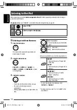 Предварительный просмотр 18 страницы JVC KD-S25 - MP3/WMA/CD Receiver With Remote Instructions Manual