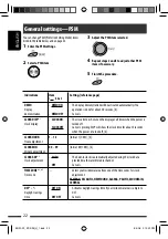 Предварительный просмотр 22 страницы JVC KD-S25 - MP3/WMA/CD Receiver With Remote Instructions Manual