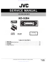 JVC KD-S284 Service Manual предпросмотр