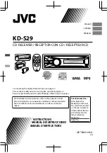 JVC KD-S29 Instructions Manual предпросмотр