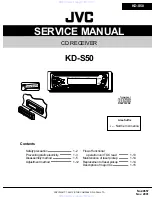 JVC KD-S50 Service Manual предпросмотр