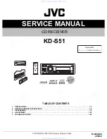 JVC KD-S51 Service Manual предпросмотр