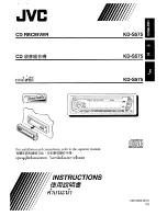 JVC KD-S575 Instructions Manual preview