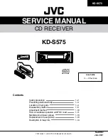 Preview for 1 page of JVC KD-S575 Service Manual