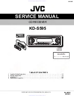 JVC KD-S595 Service Manual preview