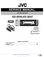 Preview for 1 page of JVC KD-S597 Service Manual