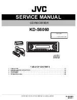 Предварительный просмотр 1 страницы JVC KD-S6060 Service Manual