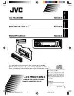 Предварительный просмотр 1 страницы JVC KD-S640 Instructions Manual