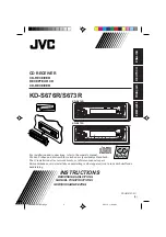 Предварительный просмотр 1 страницы JVC KD-S673R Instructions Manual