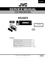 JVC KD-S675 Service Manual preview