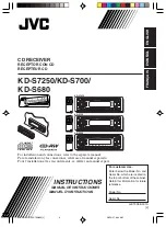 JVC KD-S6800 Instructions For Use & Installation предпросмотр