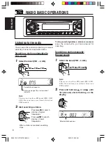 Предварительный просмотр 8 страницы JVC KD-S6800 Instructions For Use & Installation