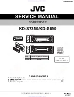 Предварительный просмотр 1 страницы JVC KD-S690 Service Manual